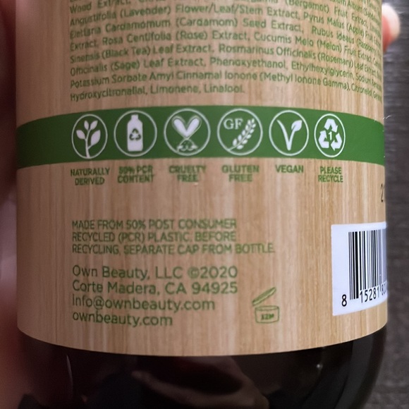 Own Moisturizing Hand Wash 99% Naturally Derived extracts Green Tea + Cu… - Picture 4 of 5